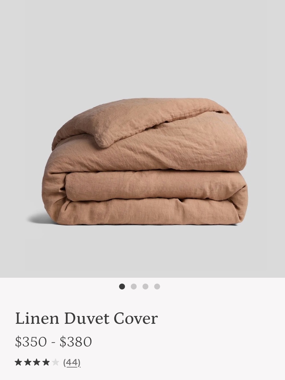 Parachute Linen Duvet Cover Set with Contrast Bonus Shams